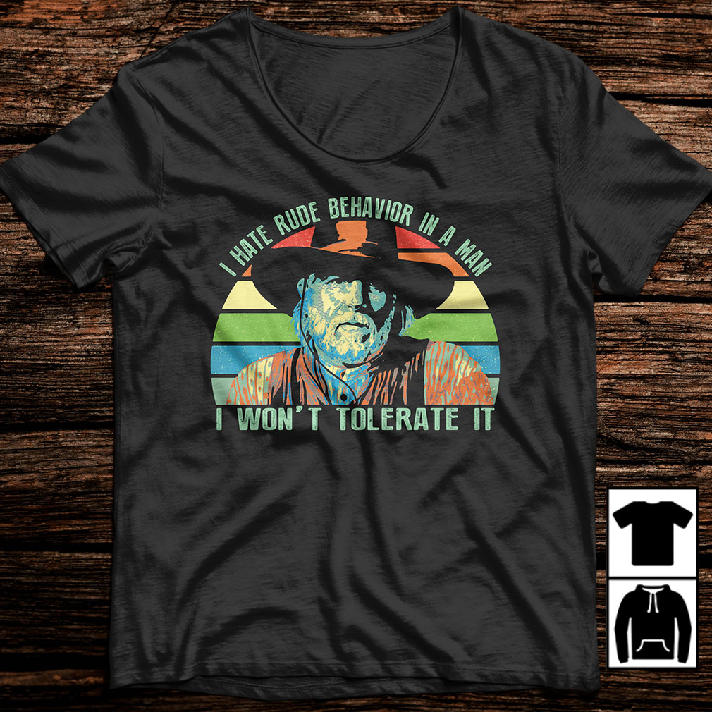 i hate rude behavior in a man t shirt
