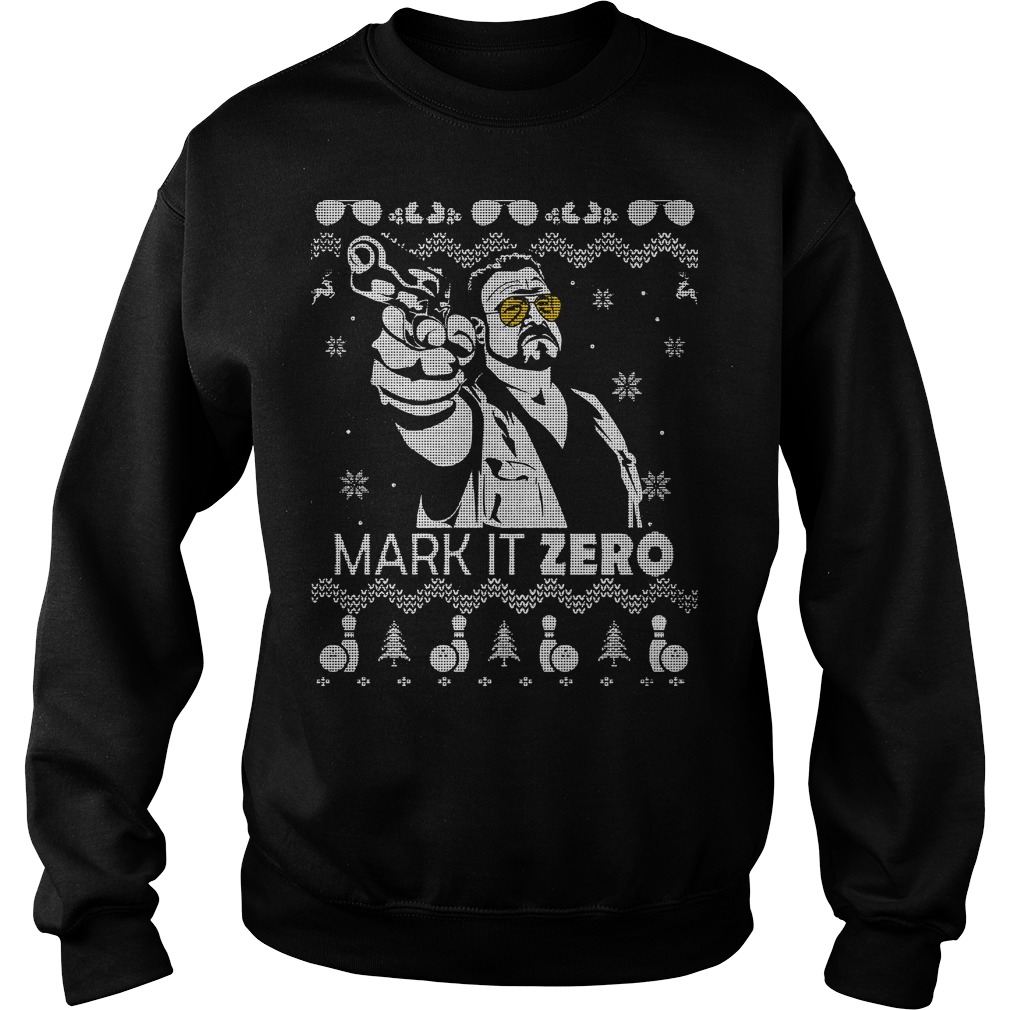 The Big Lebowski Mark it zero Christmas sweater shirt and