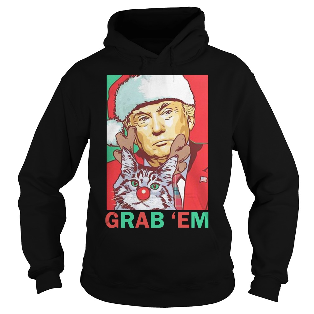 Donald Trump Grab Em By The Pussy Christmas Sweater Shirt Hoodie