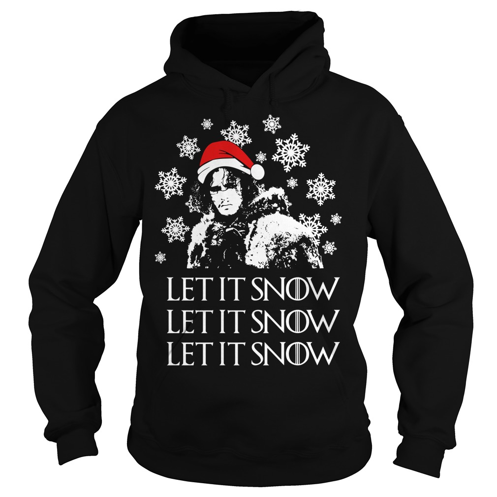 Game of Thrones Jon Snow let it Snow Christmas sweater shirt hoodie