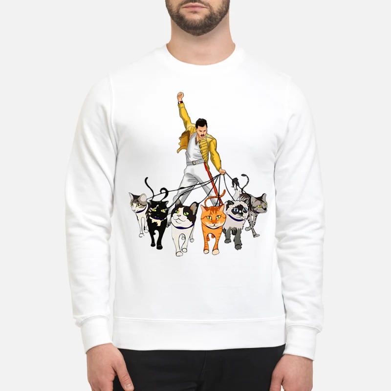 Freddie mercury cat store sweatshirt