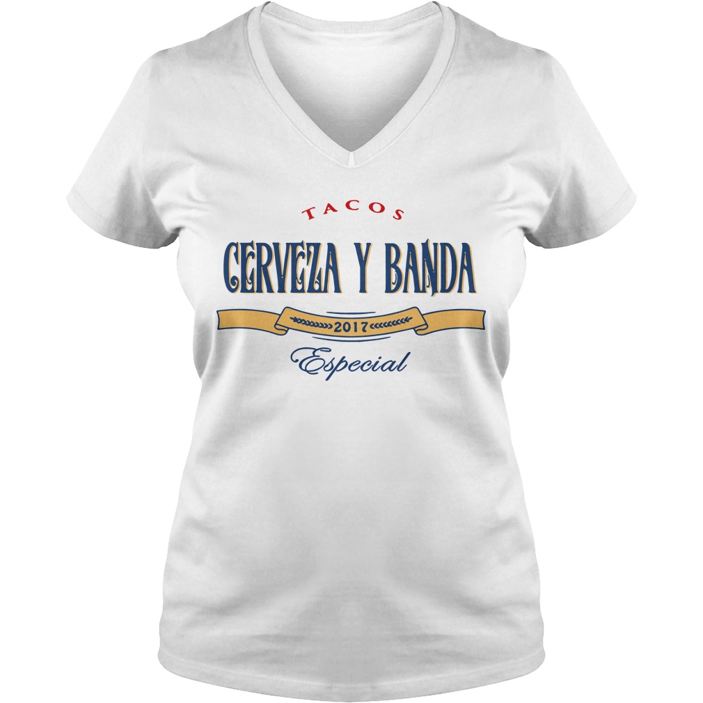 tacos cerveza y banda shirt