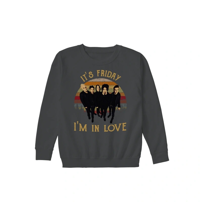 The Cure I'm in love vintage hoodie and v-neck