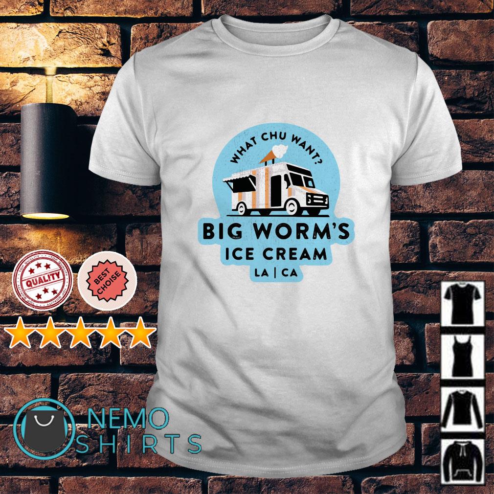 big worm ice cream shirt