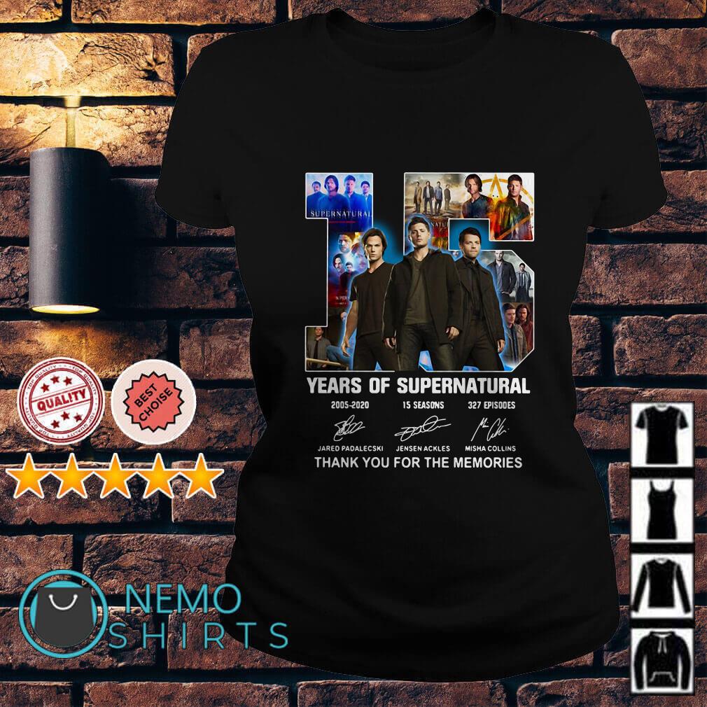 T shirt supernatural 15 years hot sale