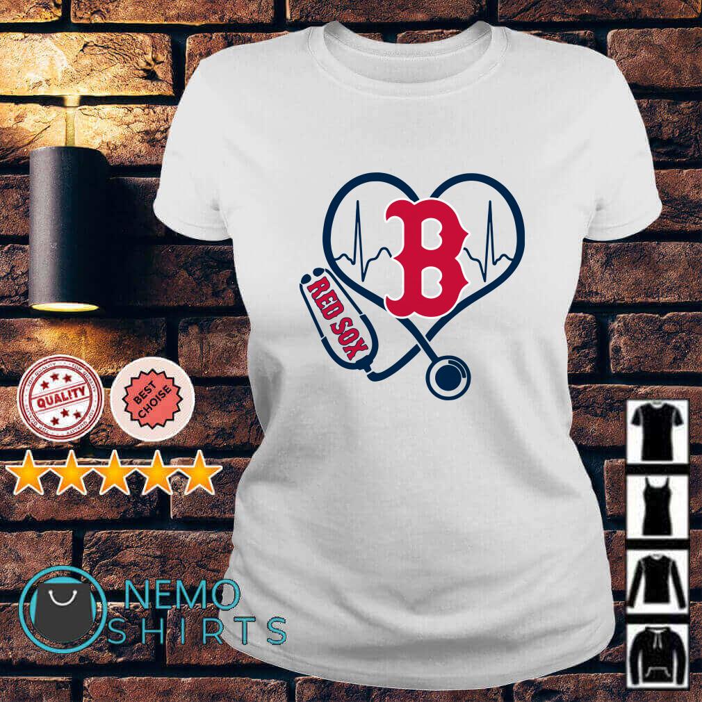 Nurse Boston Red Sox heart shirt, ladies shirt, hoodie and sweater