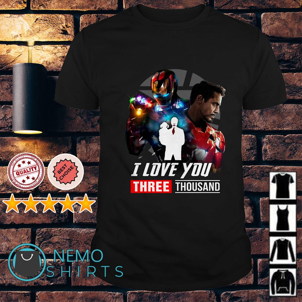 Avengers Endgame Tony Stark And Morgan Stark I Love You 3000 Shirt