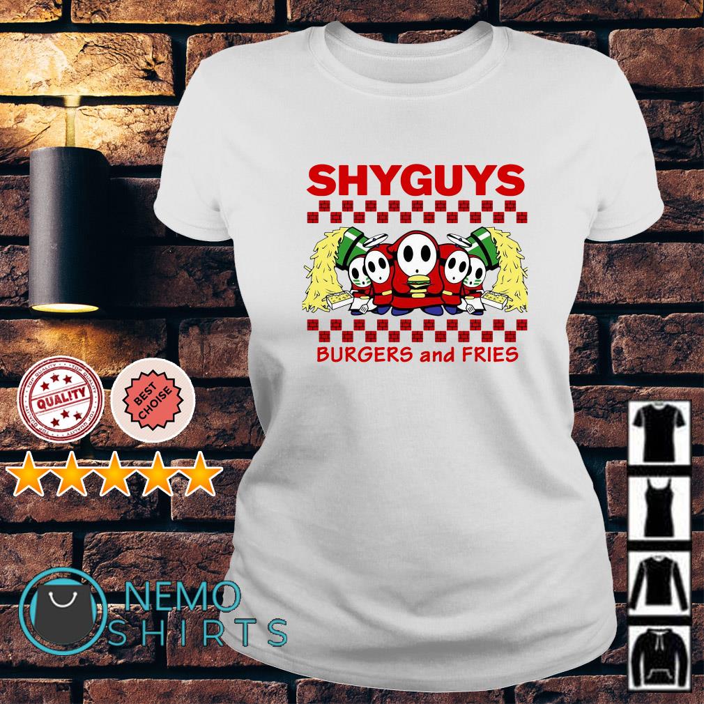 shy guys burgers and fries shirt