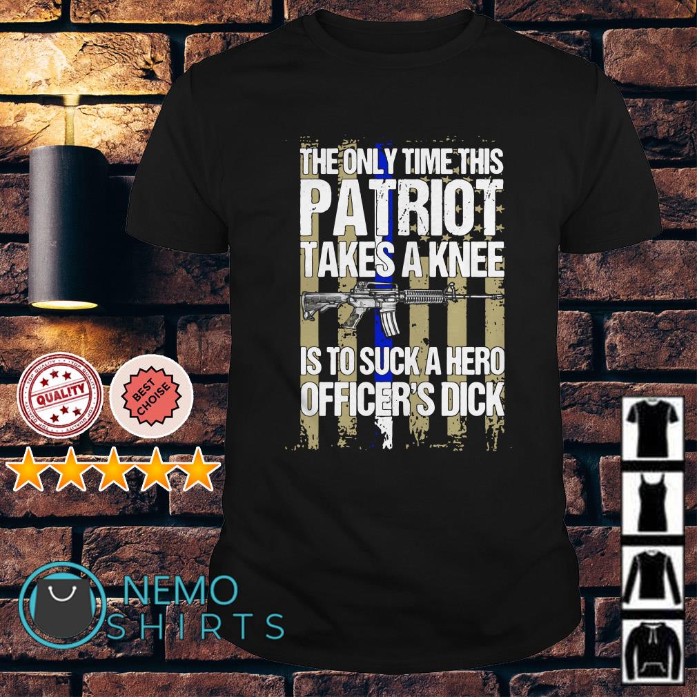 the only time this patriot takes a knee shirt