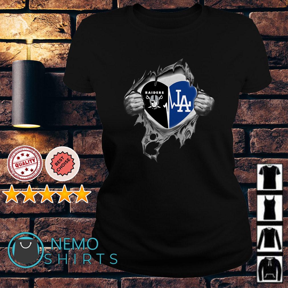 Gildan, Shirts, Dodgers Raiders T Shirt