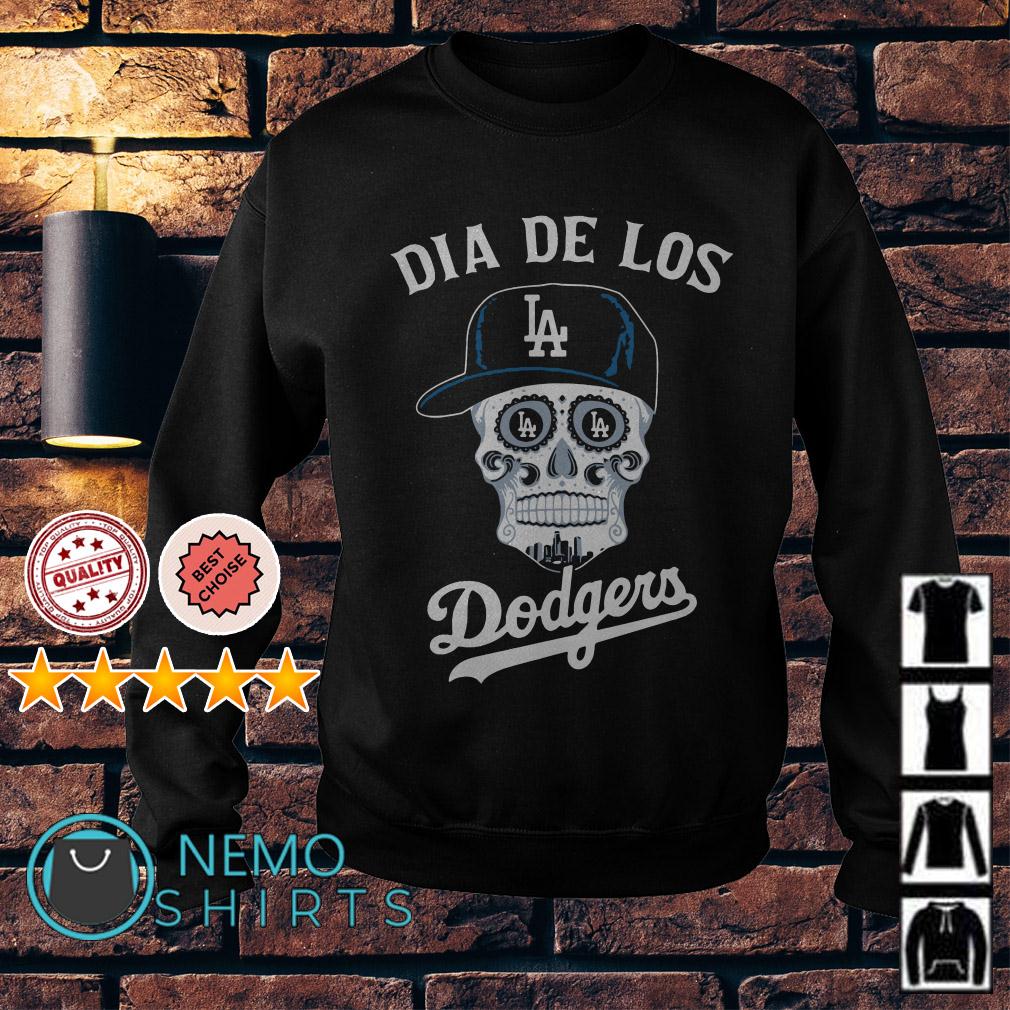 Skull Los Angeles Dia De Los Dodgers shirt, hoodie, sweater, long