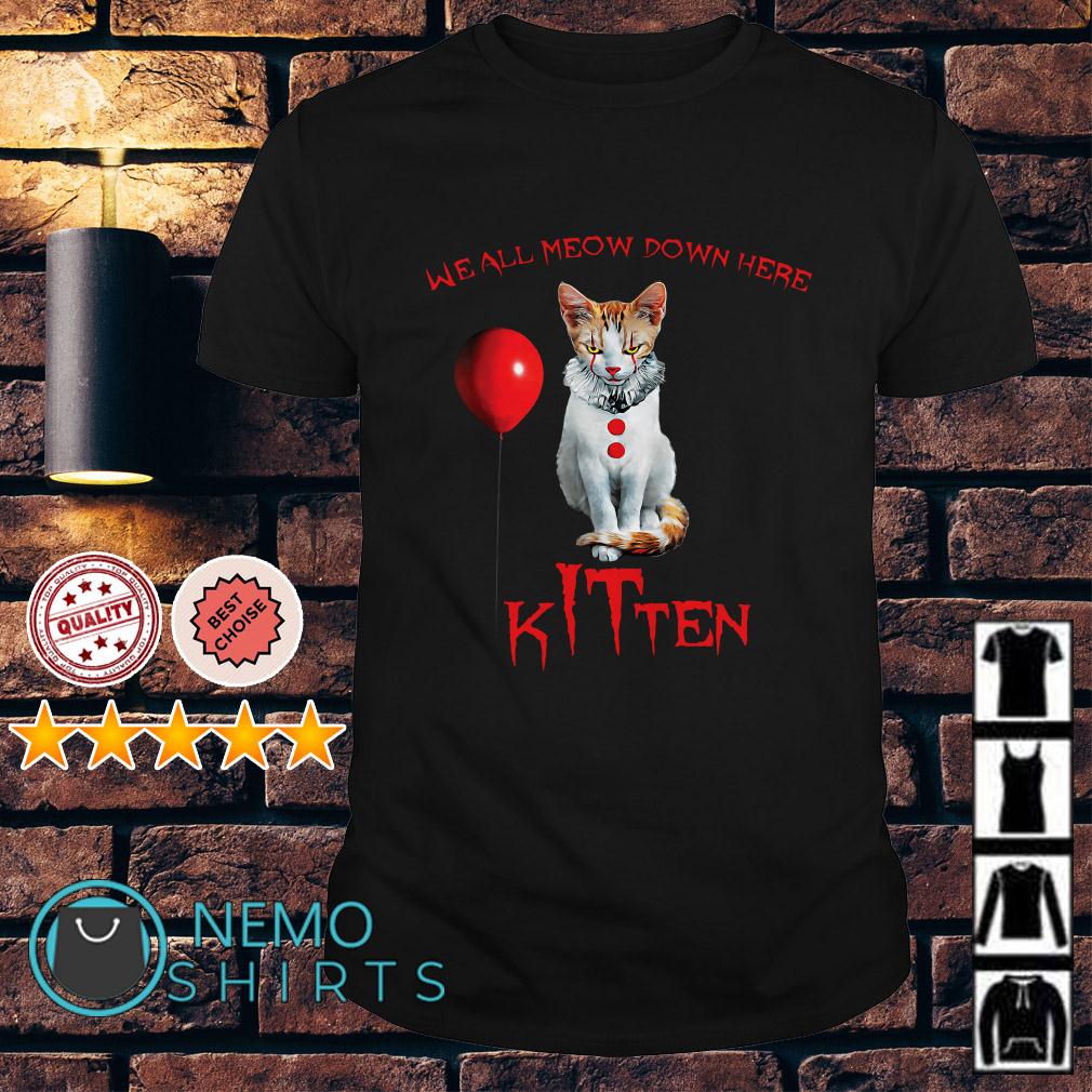 we all meow down here shirt