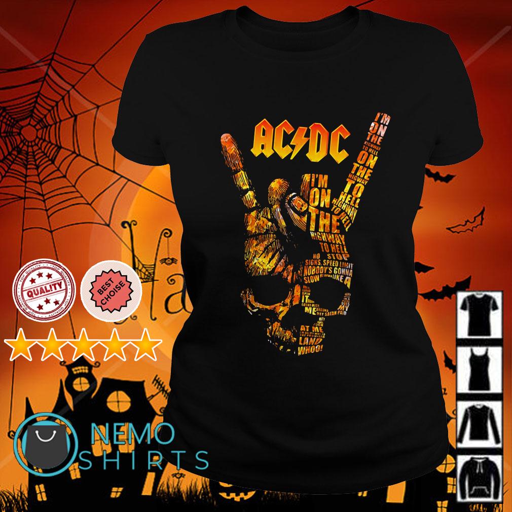 AC DC I'm on the highway to hell I love you shirt