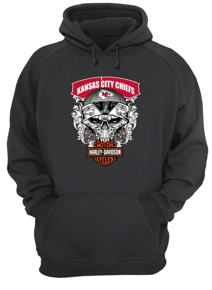 Skull Kansas City Chiefs Harley Davidson Motor Cycles shirt, hoodie,  sweater, long sleeve and tank top