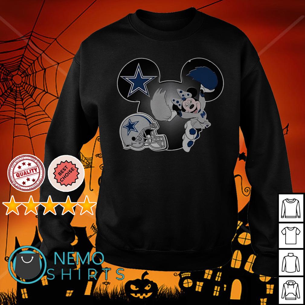 Minnie mouse cheering Dallas Cowboys shirt, hoodie, sweater