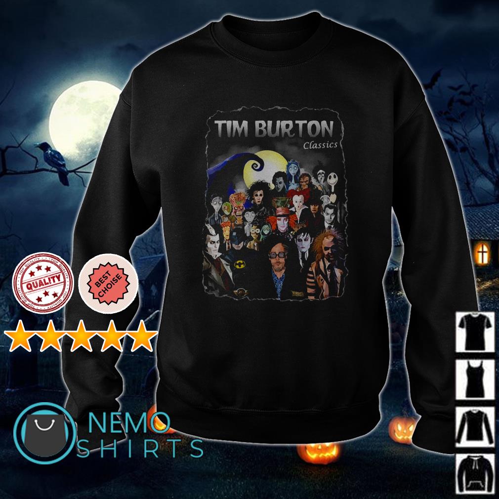 Tim Burton and him characters shirt hoodie sweater and v neck t