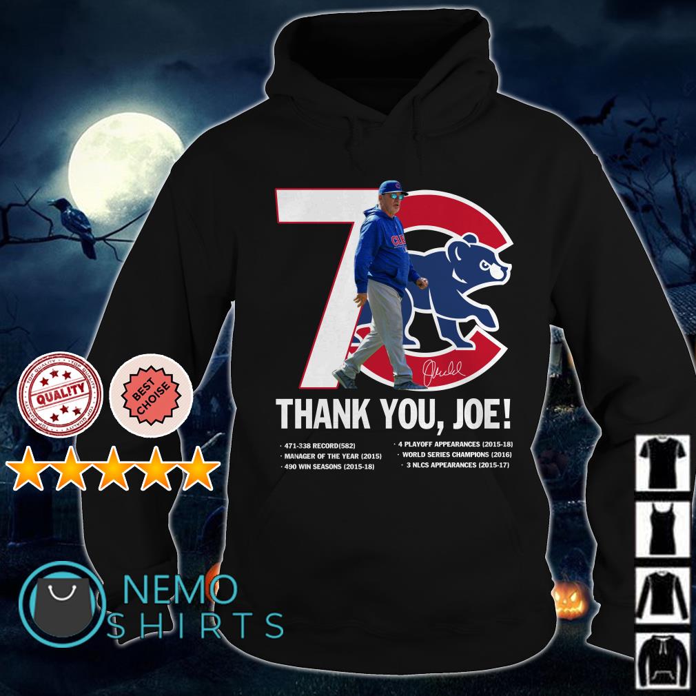 Official 7 Chicago Cubs thank you Joe Maddon Rumors shirt, hoodie