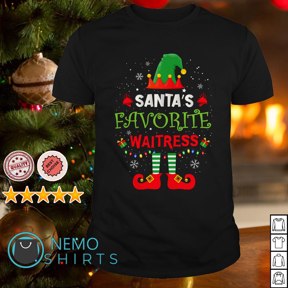 santa's favorite waitress shirt