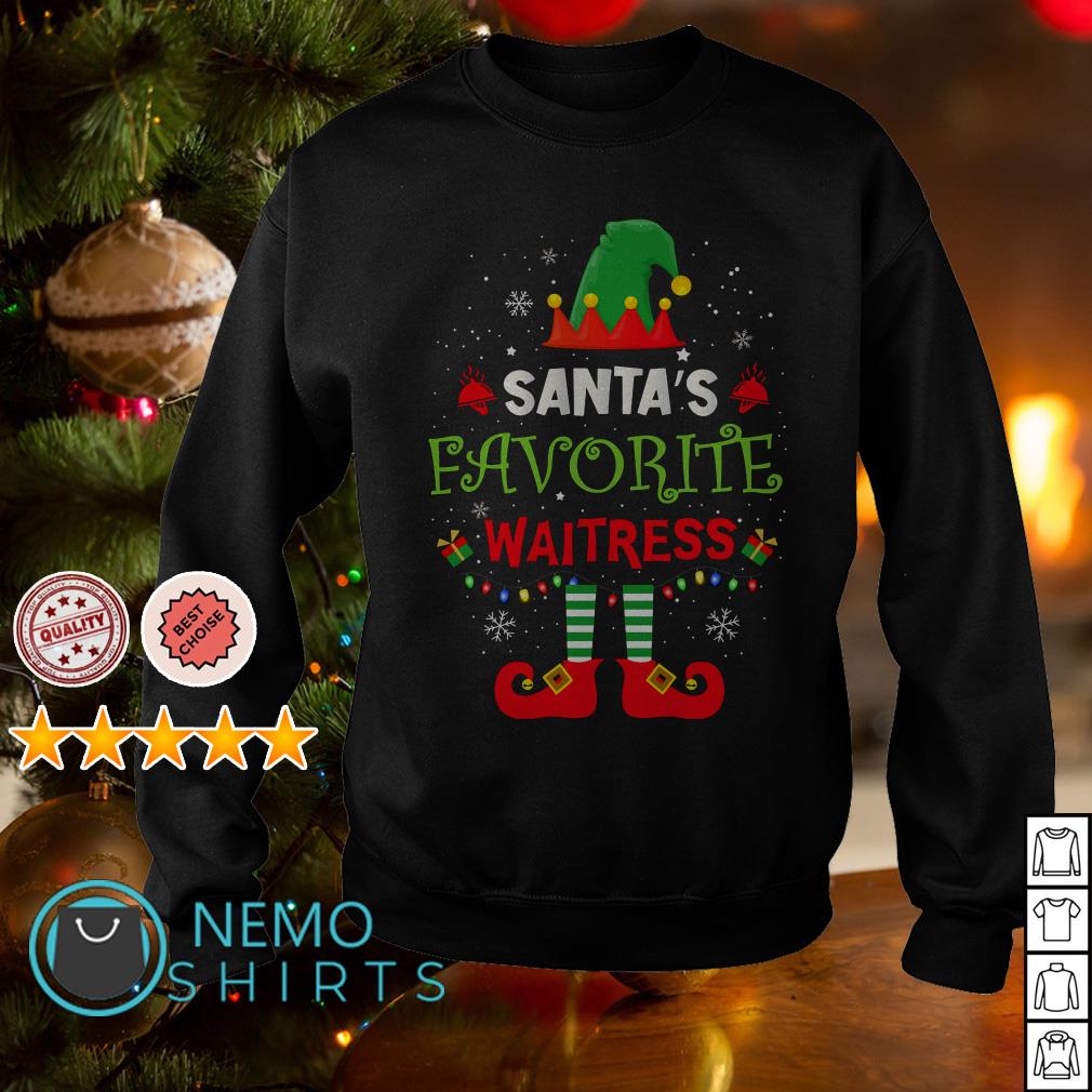 santa's favorite waitress shirt