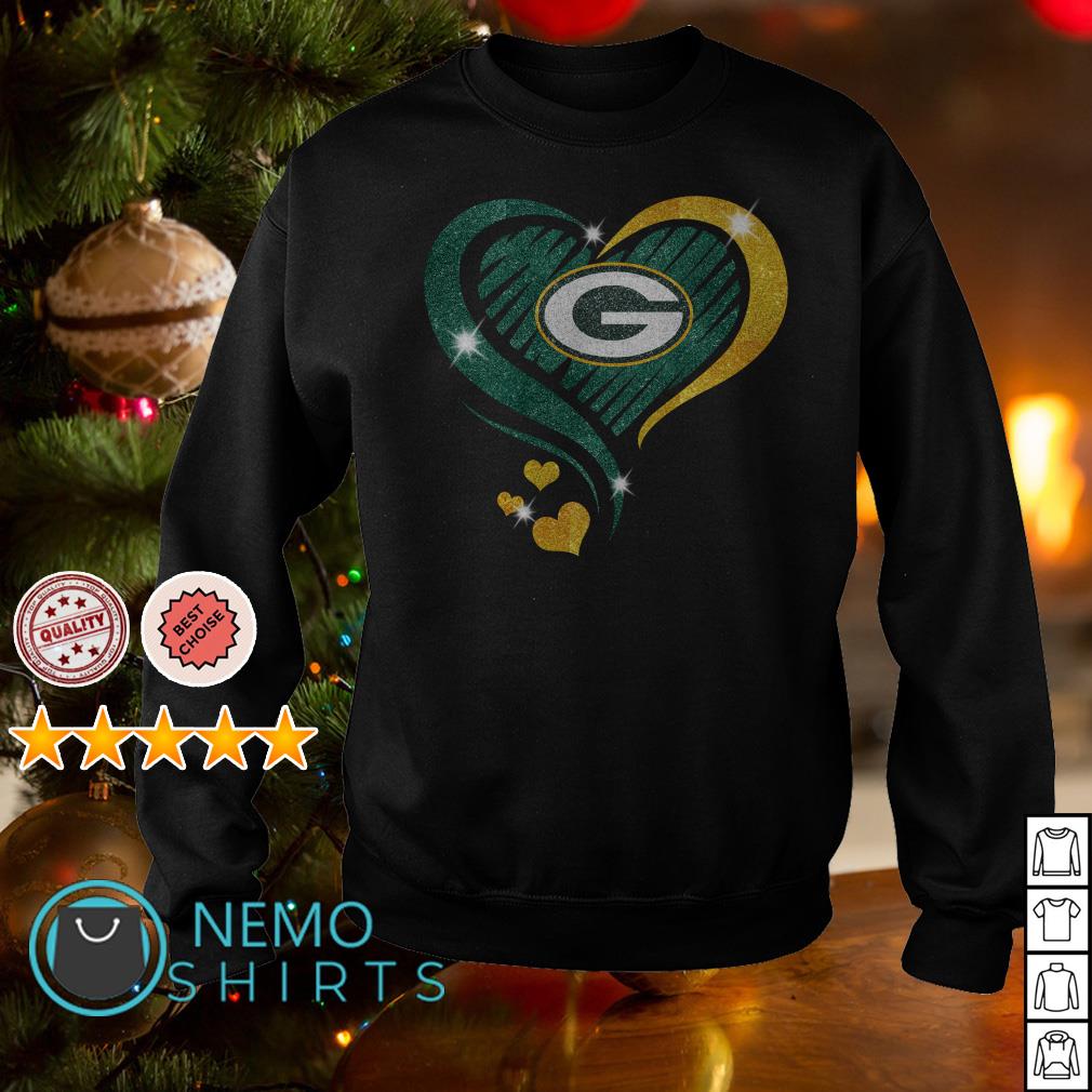 Official Heart Green Bay Packers shirt, hoodie, sweater and v-neck t-shirt