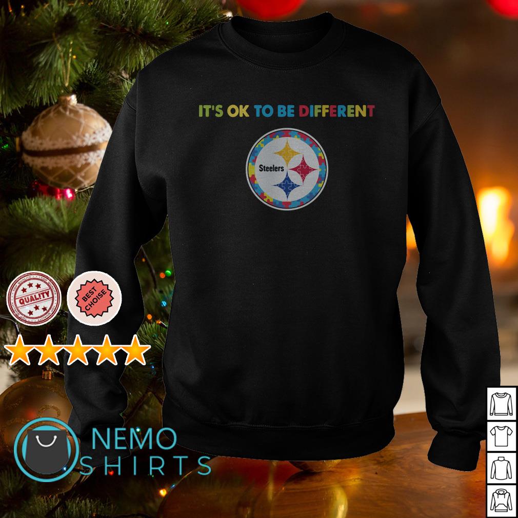 Official Pittsburgh Steelers Autism it's ok to be different shirt, hoodie,  sweater, long sleeve and tank top