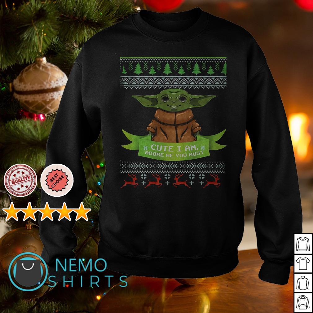 Baby yoda sweatshirt online christmas