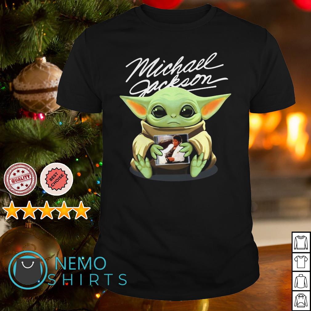 Baby Yoda hug Michael Jackson shirt hoodie sweater