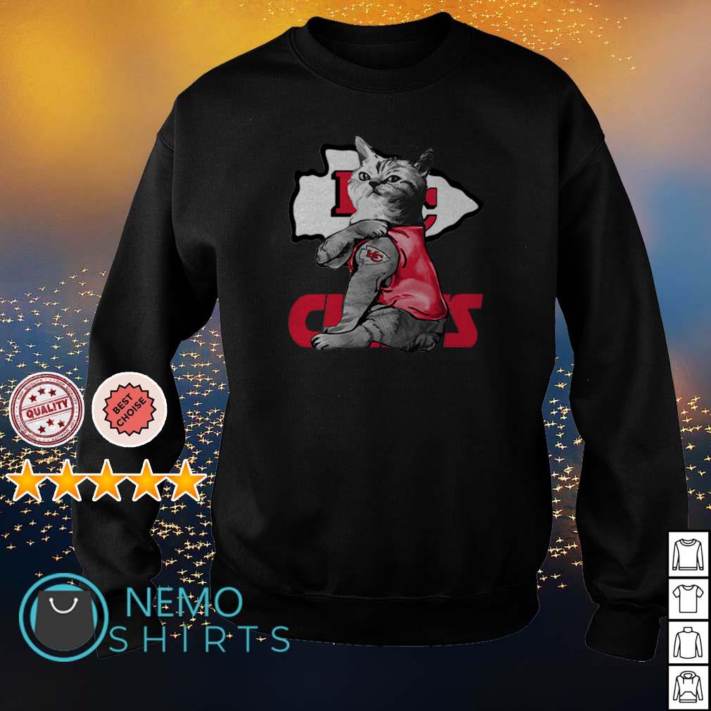 Cat Tattoos Kansas City Chiefs Shirt, Sweater, Long Sleeved And Hoodie