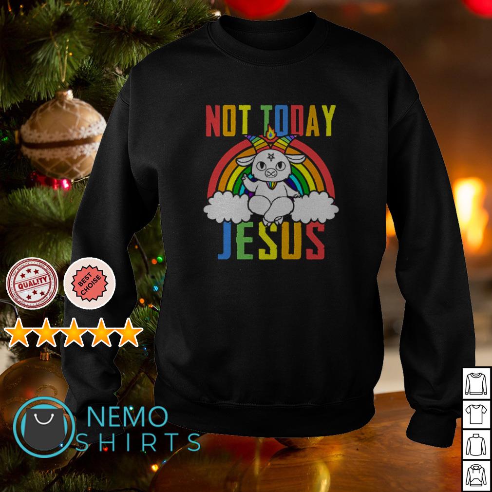 not today jesus baphomet shirt