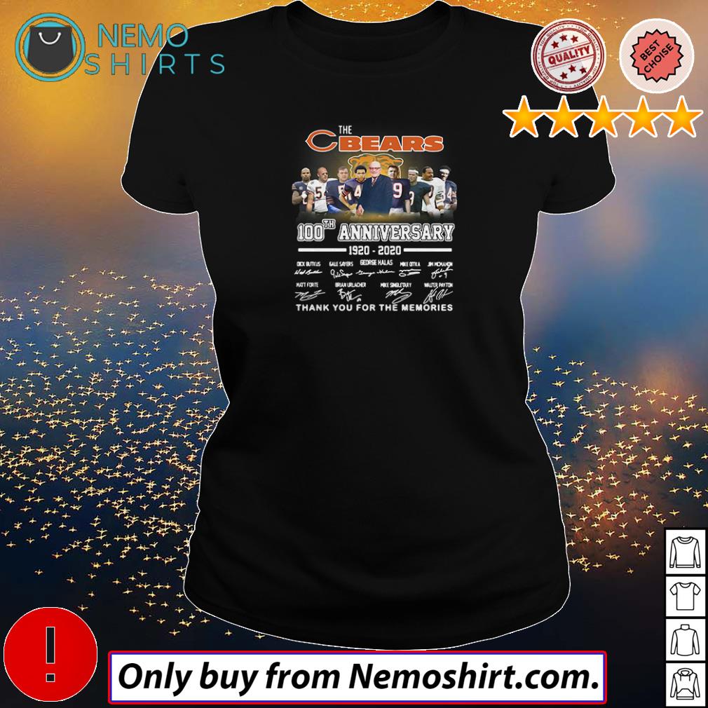 Official 1920 2020 100th anniversary of Chicago Bears shirt, hoodie, tank  top and sweater