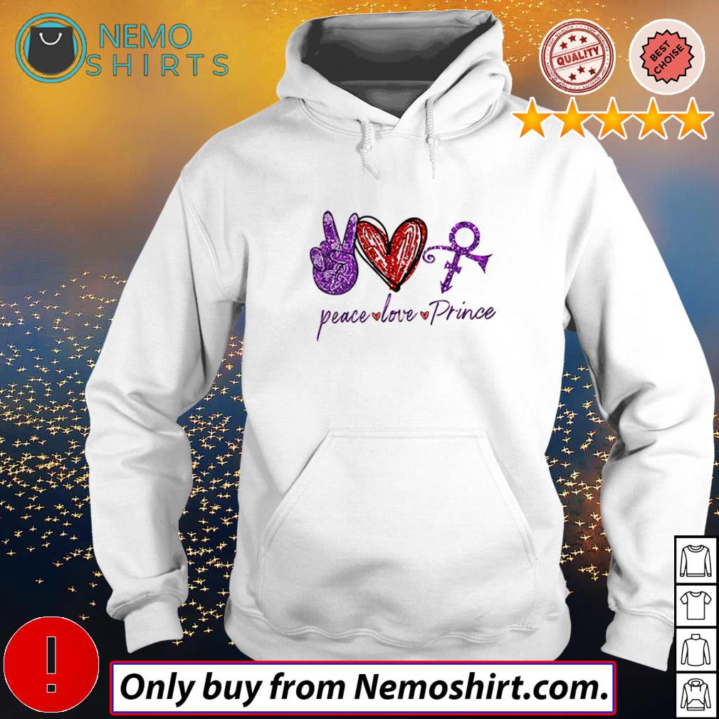 Peace love Prince Rogers Nelson shirt hoodie sweater and v neck t shirt