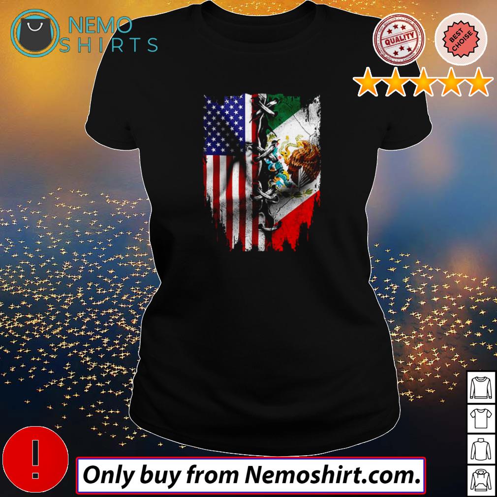 America Flag and Mexican Flag shirt hoodie sweater and v neck t shirt