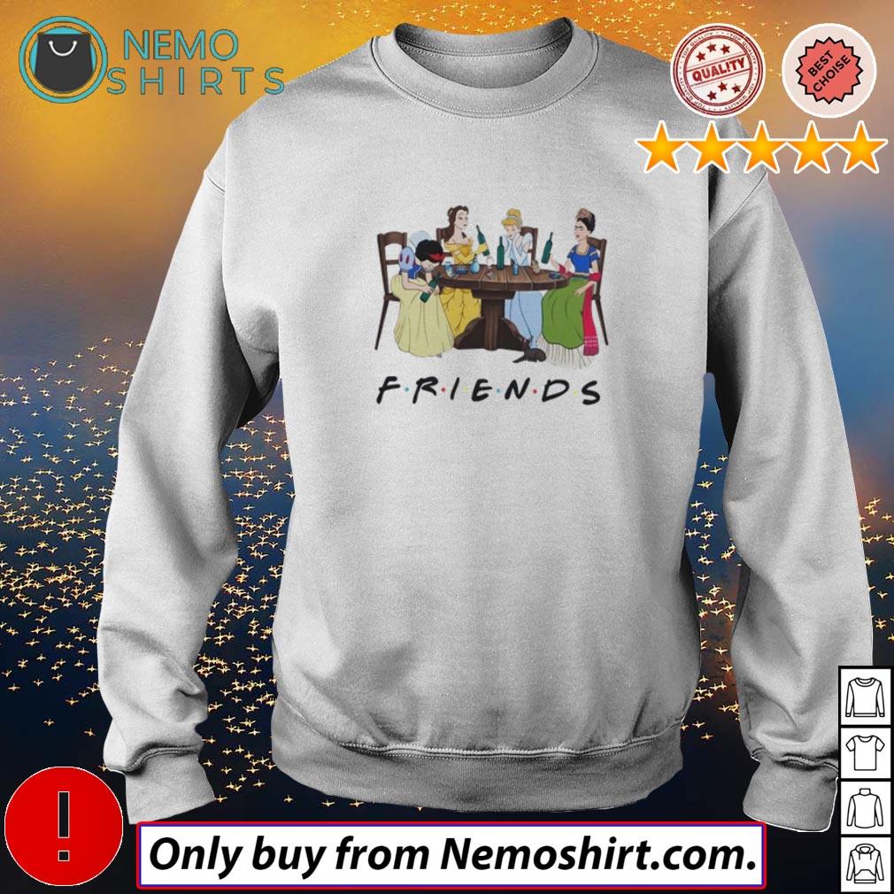 Friends TV Show Frida Kahlo and Disney princesses drunk shirt, hoodie