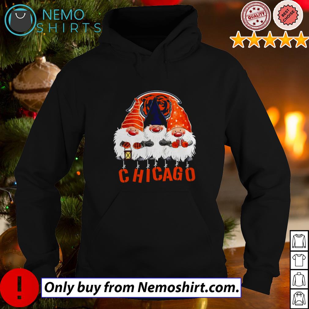 Happy Merry Christmas the Gnomes Chicago Bears logo shirt, hoodie, sweater,  long sleeve and tank top