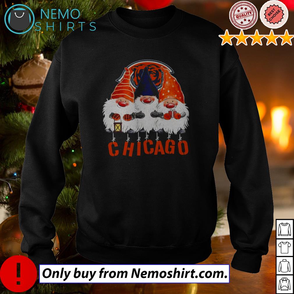 Gnome Chicago Bears Merry Christmas sweater, shirt, hoodie