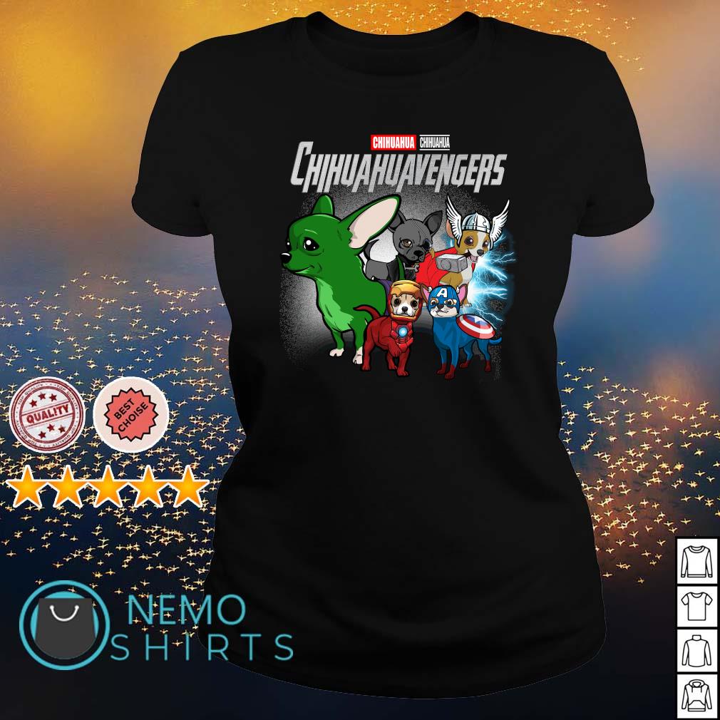 Chihuahua avengers t shirt on sale