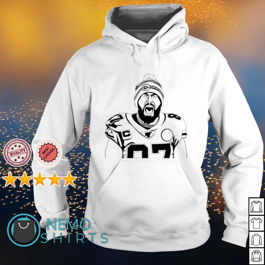 Chiefs Travis Kelce shouting shirt, hoodie, sweater and v-neck t-shirt