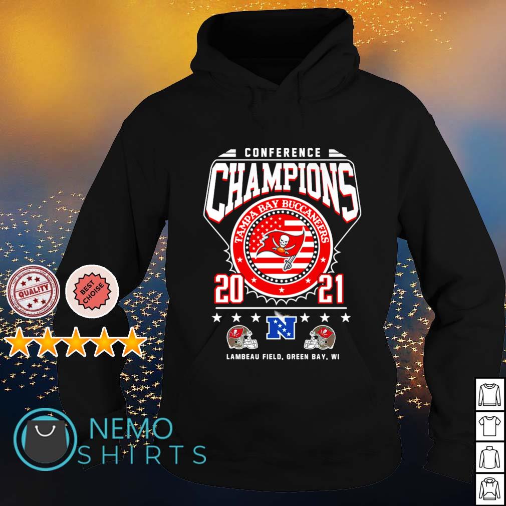 Conference champions Tampa Bay Buccaneers 2021 Lambeau Field shirt