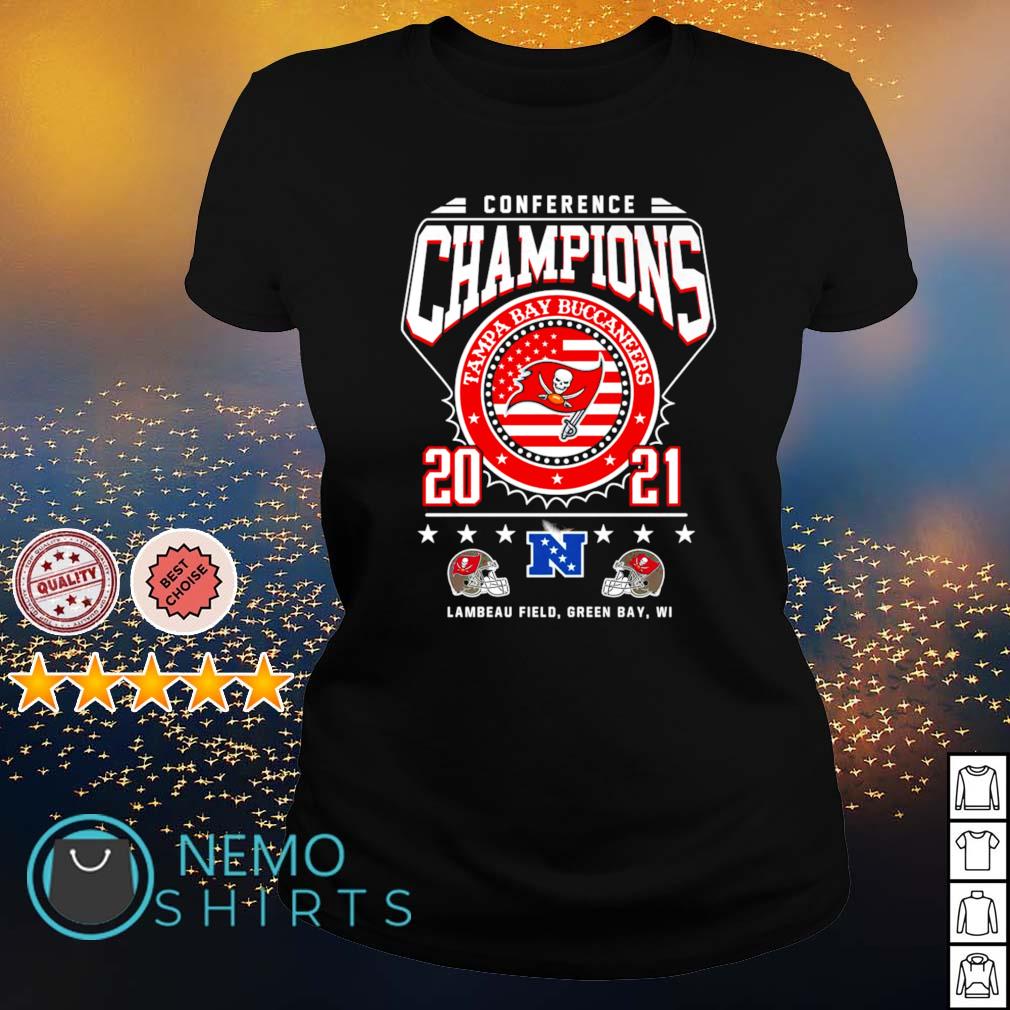 Conference champions Tampa Bay Buccaneers 2021 Lambeau Field shirt