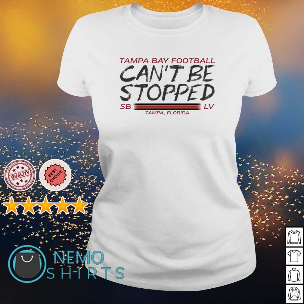 Tampa Bay football can't be stopped shirt, hoodie, sweater and v-neck t ...
