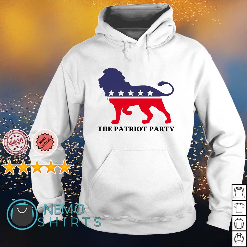 Trump the patriot party shirt hoodie sweater and v neck t shirt