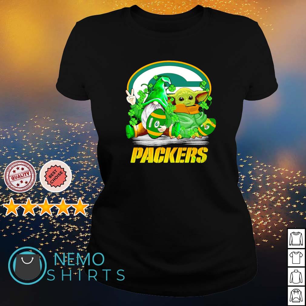 Green Bay Packers Gnome and Yoda hug ball shirt, hoodie, sweater and v-neck  t-shirt