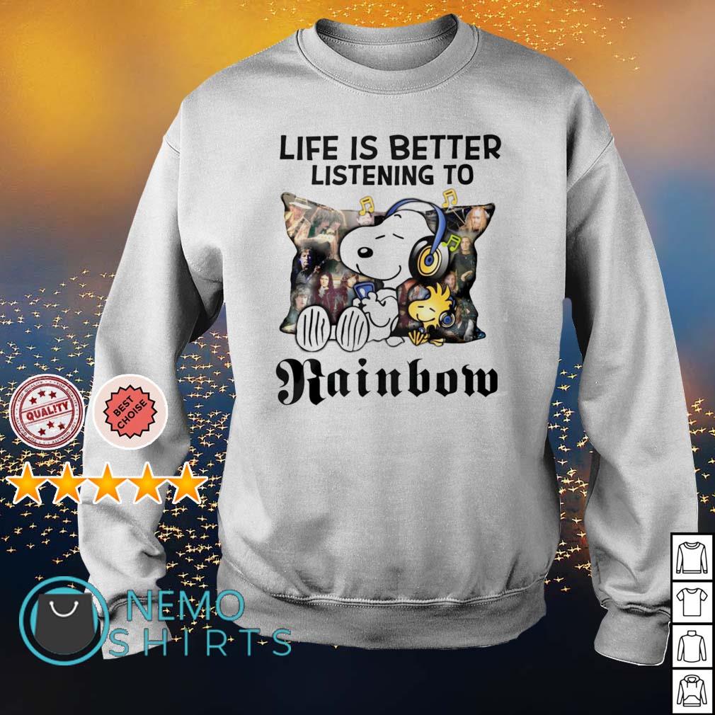 Rainbow snoopy sales sweater