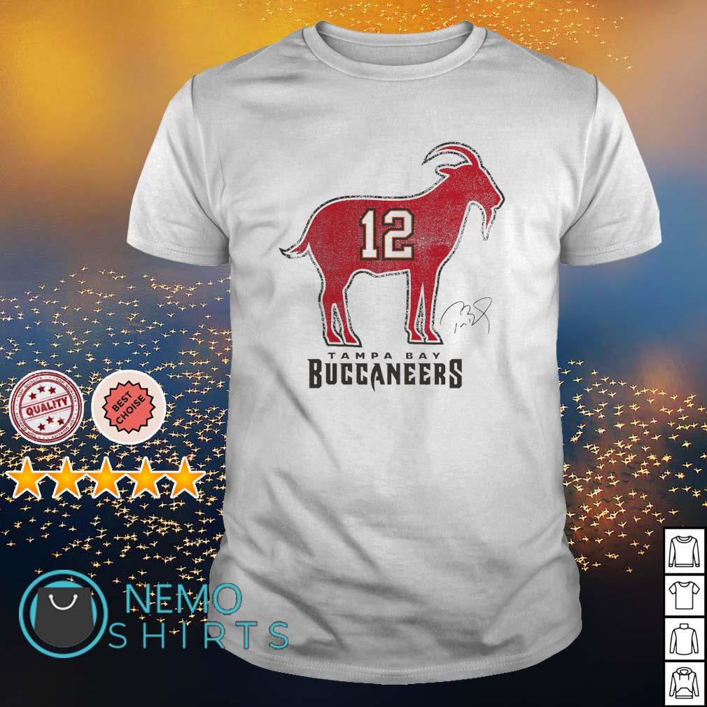 The Goat Tom Brady 12 Tampa Bay Buccaneers shirt, hoodie, sweater