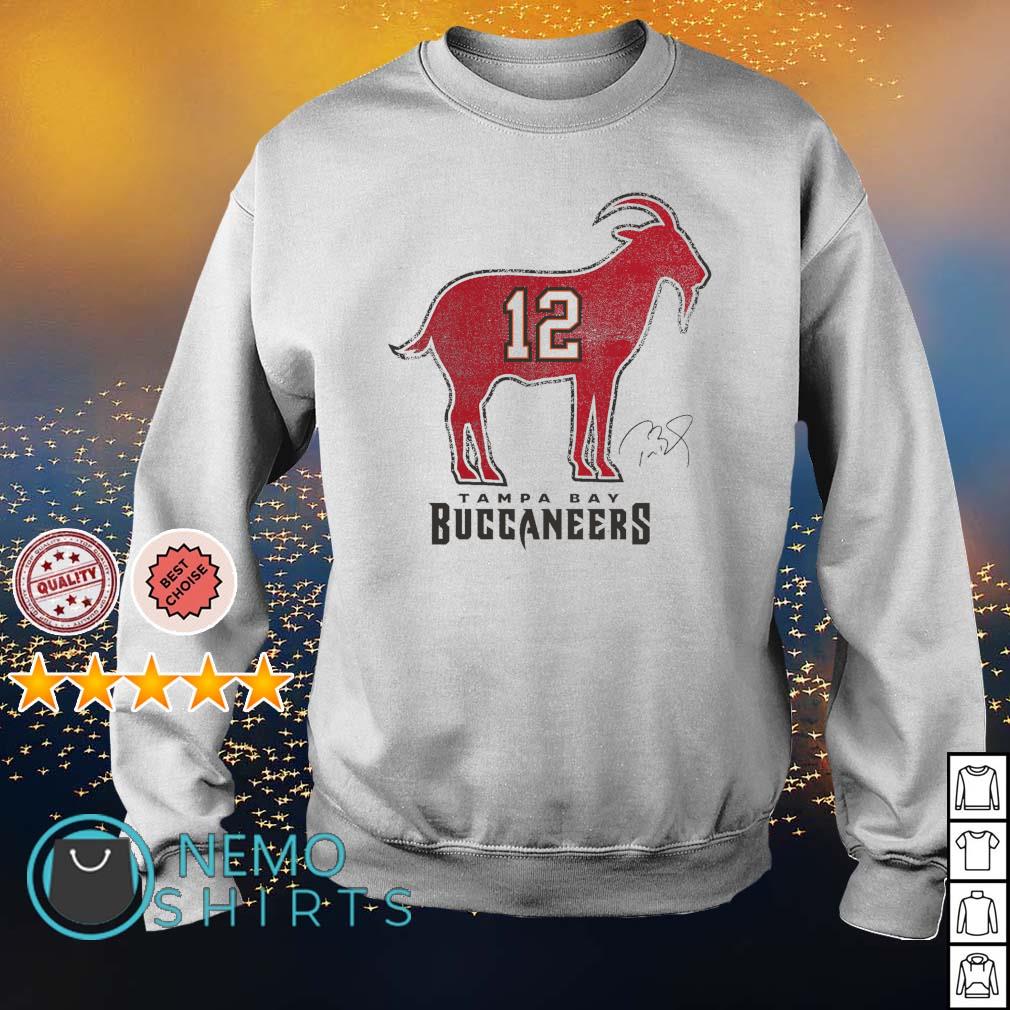 Tampa Bay Buccaneers Tom Brady GOAT shirt, hoodie, sweater, long sleeve and  tank top